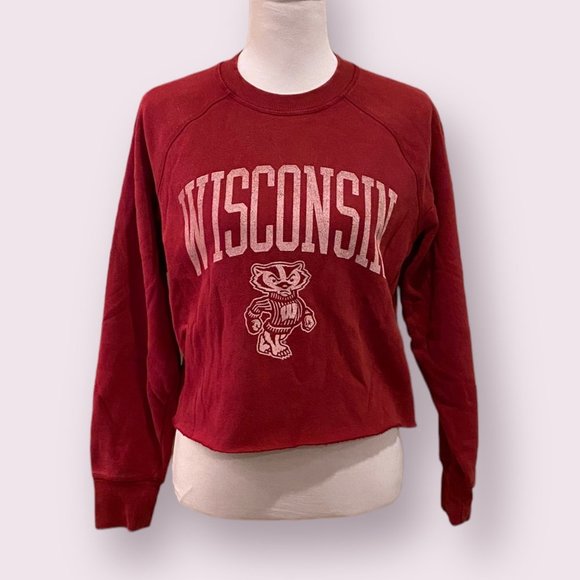 Outta Town | Women’s | Wisconsin Cropped Red Sweater | Size: XS - Picture 1 of 4
